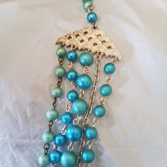 SALE   Vintage 5 Strand necklace - Picture 3 of 13